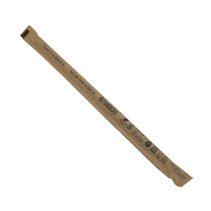 Bamboo Straws Bulk Case of 4,800 – 8" Straws Individually Wrapped -  Perfect for Water, Soda, Iced Coffee, and Everyday Drinks