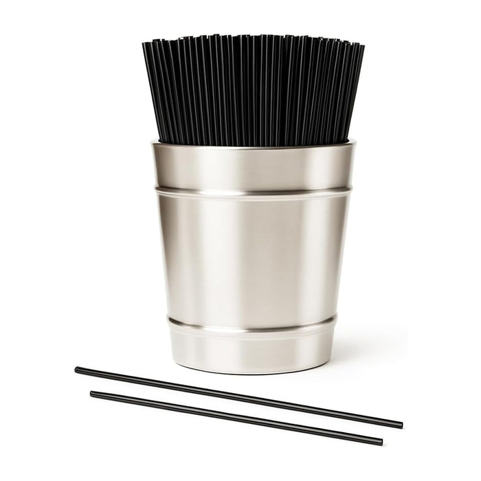 Bamboo Cocktail Straws Case of 10,800 Unwrapped – Black, 6" | Bulk Pack for Bars, Restaurants & Events
