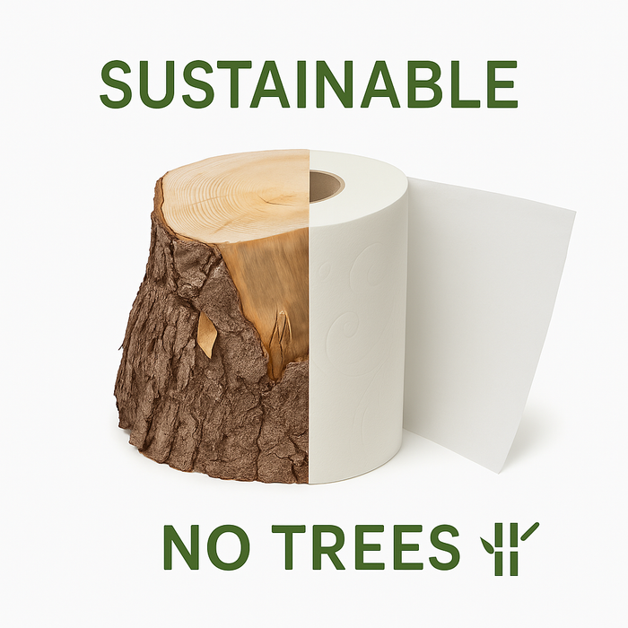 Bamboo Toilet Paper – 80 Rolls, 3-Ply, 400 Sheets, Bulk for Business, Commercial & Schools