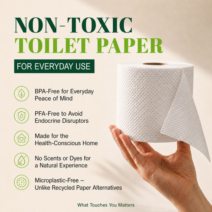 Healthy Organic Bamboo Toilet Paper – 12 Rolls, 3-Ply, 400 Sheets Per Roll, Individually Wrapped