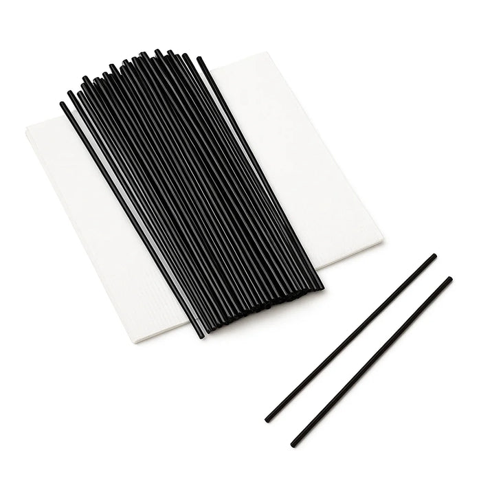 Bamboo Cocktail Straws Case of 10,800 Unwrapped – Black, 6" | Bulk Pack for Bars, Restaurants & Events